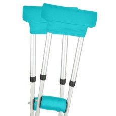 루네온 심플 목발 쿠션 겨드랑이 패드 2p + 손잡이 패드 2p 세트 형광 녹색, 1세트