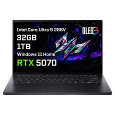 에이서 2025 프레데터 트리톤 14 AI 코어Ultra9 인텔 14세대 지포스 RTX 5070, 차콜블랙, 1TB, 32GB, WIN11 Home, PT14-52T-947D