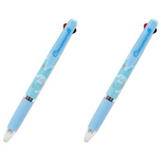 uni 三菱 JETSTREAM 三麗鷗黑美3色原子筆0.5mm書寫工具文具兒童兒童學習用品小學生字, 大耳狗, 2個