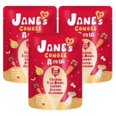 JANE's CONGEE 真的粥 雞肉菇菇粥 6個月以上寶寶適用 台灣出產, 150g, 3包