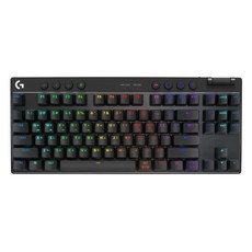 로지텍 PRO X TKL LIGHTSPEED 무선 게이밍 리니어 키보드, 블랙, PRO X TKL 블랙 리니어 적축, 적축