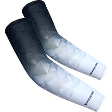 INCONTRO Summit 戶外運動立體圖案手臂涼感袖套 雙手組, 黑色, 1個