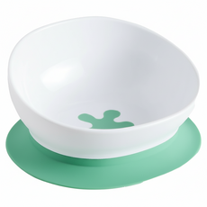 doddL 人體工學兒童學習餐具 碗有引力秒吸餐碗, 適用年齡：6個月以上, 200ml, 湖水綠, 1盒