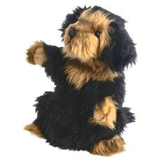 HANSA TOY 絨毛填充玩偶 長毛臘腸狗手偶, 五歲以上適用, 1個