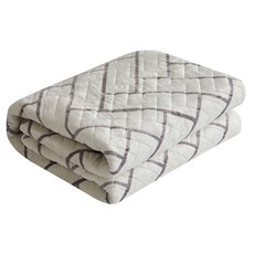 HanilMedical 고급 초극세사 패딩솜 워셔블 전기요 EPH-201S, 화이트, 싱글(110 x 200 cm)