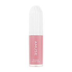 Amuse Makeup 粉霧絲絨唇釉, 1個, 01 稀有桃子