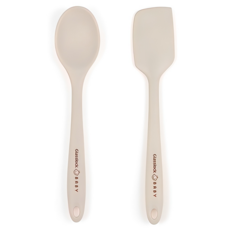 Glasslock 矽膠烹飪勺+鍋鏟套組, 奶油米色, 1組