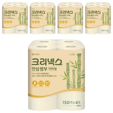 Kleenex 舒潔 安心竹纖維天然紙漿捲筒廚房紙巾, 600張, 5個