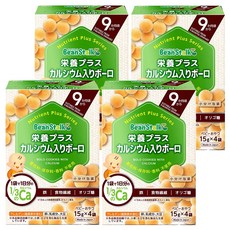 Bean Stalk 雪印 營養餅乾球 60g*4盒 原味, 9個月以上寶寶適用，補充鈣質與膳食纖維