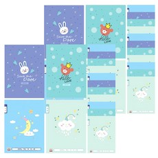 YOUNG ART 國字練習8行筆記本 15本, 顏色隨機, 2組