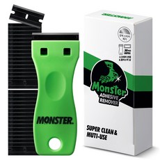 Monster CLEAR GEL 可替換式多功能刮刀 + 補充刀片 10入 x 3件組, 1套
