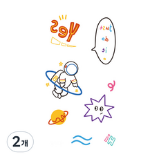 VIVIERA 半永久時尚紋身貼紙 85 x 150 mm, 2個, W-0728