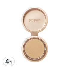 에코 소울 럭셔리 골드 팩트 리필 9g, 21 라이트 베이지, 4개