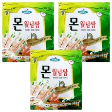 몬 월남쌈 원형 라이스페이퍼, 200g, 3개
