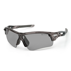 Oaklans 運動太陽眼鏡 Q320, 1個, 透明灰色鏡框 + 變色偏光鏡片