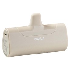 Iwalk Battery 口袋充電寶四代行動電源 Lightning, DBL4500L, 奶茶色
