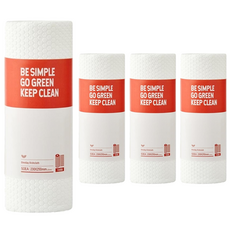 REBOW 可水洗拋棄式抹布, 50張, 4捲
