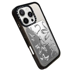 케이스티파이 Chrome Doodles 미러 맥세이프 카드홀드 스탠드, Chrome Doodles Mirror, 1개
