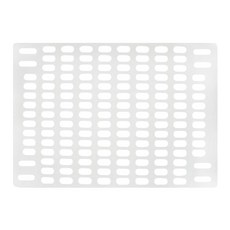 蘿林嚴選 洞洞板4件組, 尺寸42*30cm, 塑膠PS材質, 白色, 1組