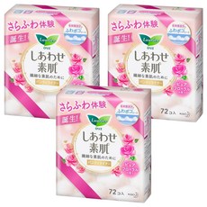 Laurier 蕾妮亞 F系列 舒適護墊 花香, 72片, 14cm, 3包