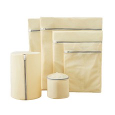 Narwell 粉彩安心網眼洗衣袋6件組, 黃色, 1套