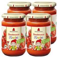 쯔베르겐비제 유기농 어린이 토마토소스, 340ml, 4개