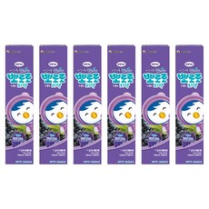 Pororo 淘氣小企鵝 低氟牙膏 葡萄香, 50g, 6個