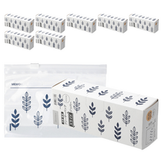 니토리 슬라이딩 스탠딩 지퍼백 풀잎 M 24매, 중(M), 8세트