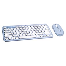 Logitech 羅技 Pebble 2 Combo 無線藍芽鍵盤滑鼠組, 午夜藍, 無數字鍵盤