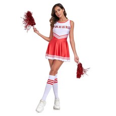 Ofree 啦啦隊連身裙 + 應援綵球 + 緊身褲套裝