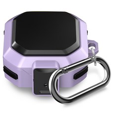 GOOSPERY 防丟失防撞硬殼耳機保護殼, Galaxy Buds FE / Buds2 Pro / Buds2 / Buds Pro / Buds Live, 丁香紫