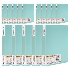 희망사무포인트 멜리브 O링 바인더 3공, 민트, 15개