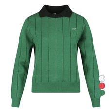 luxgolf 女款細條紋防風針織套頭衫 LB4W820W