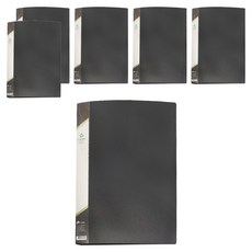 雙德 PP主色板資料簿 40頁 A4, 黑色, 6本