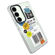 케이스티파이 Label Sticker Design 클리어 맥세이프 휴대폰 케이스