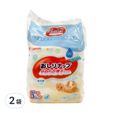 pigeon 貝親 加厚純水濕巾 80張, 6包