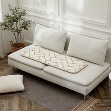 HANIL MEDICAL bedding 3人座沙發型超細纖維電熱坐墊, 白色, 50 x 130 cm