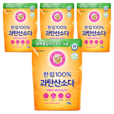 한입 100% 과탄산소다, 4개, 1kg