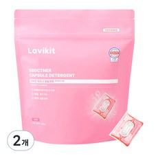 라비킷 쏙트너 딥클린 캡슐세제 베이비머스크향, 38개입, 2개