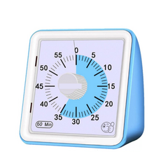 KitchenAwesome 60 分鐘靜音谷歌計時器, 藍色, 1個