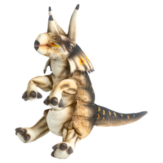 HANSA TOY 三角龍手偶,絨毛填充玩具, 1個