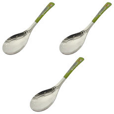 Green Bell 綠貝 鄉村熊 304高溫貼花湯匙 3入組, 湯匙, 綠色, 1組