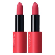 미샤 데어 루즈 벨벳 립스틱, 2개, 배러 댄 썬