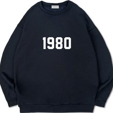 Wannabe 1980 Oversize 刷毛大學T