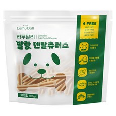 라무달리 강아지 말랑 덴탈츄러스 31개입, 혼합맛(가수분해연어/생선살), 310g, 1개