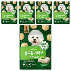 풀무원아미오 강아지 자연담은 간식 과자, 5개, 50g, 두부맛 5개, 50g, 두부맛
