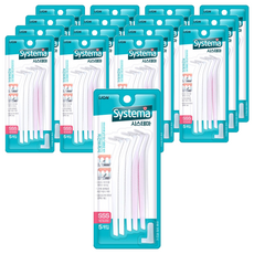 시스테마 L자형 치간칫솔 SSS, 0.8mm, 5개입, 16개