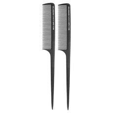 CELLREBORN 碳纖維扁梳 CPC-1109, 黑色, 2支