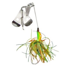 Black Fish 搖滾巴雜 遠投 水表 Buzzer Triangle 大水花 泰國手工路亞 魚虎 泰國鱧, 綠色 + 橘色 + 黃色, 30g, 1個