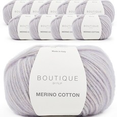 美利奴棉 10球, 128 寶寶紫丁香, 1個, 120m